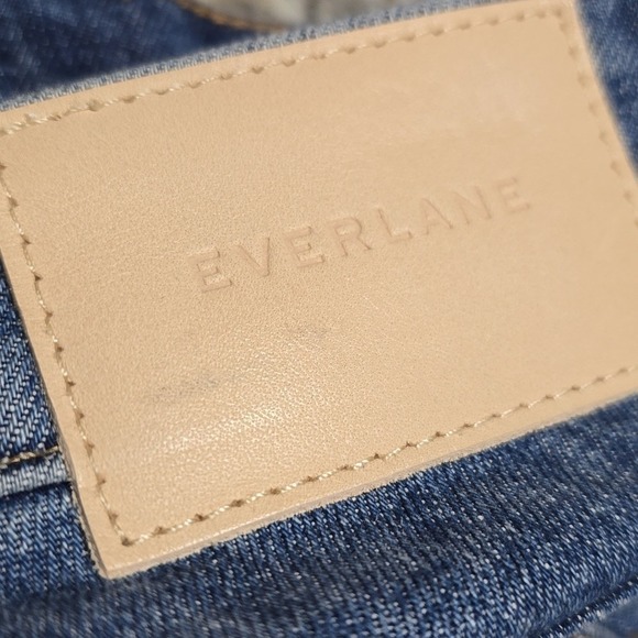 Everlane The Curvy Cheeky Straight‎ Jean Medium Wash Raw Hem 29x28.5" Inseam - Picture 7 of 13